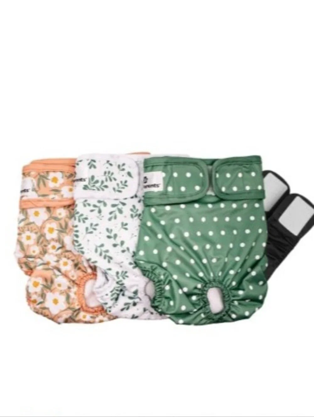 Dog Diapers With Extenders 3 Pack Washable Size L